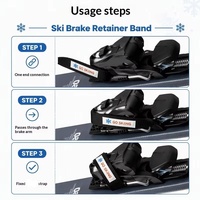 Sangles de fixation pour ski et snowboard à boucles auto-agrippantes réglables – Accessoires de snowboard à fixation rapide – Offre spéciale