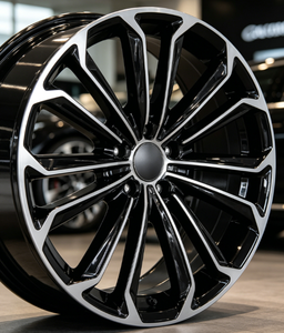 Jantes en alliage d'aluminium RUNLUN16X6.5/17X7.0PCD5X114.3ET+40/+45 BMF à rayons multiples, design élégant, finition noire, ajustement universel - Product Image 2