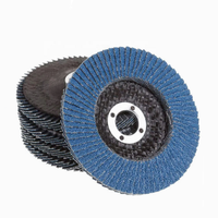 Disque abrasif Dongtai ODM OEM OBM de 4 pouces, disque à lamelles en zircone, support en fibre de verre, pour le débavurage, le ponçage et le polissage de l'acier inoxydable
