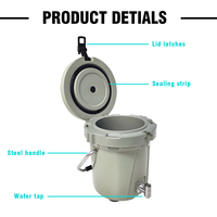 Fournisseur de bidons d'eau en plastique de 10 gallons en gros, bidons d'eau sportifs, refroidisseurs pour le camping