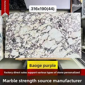 Plateau rectangulaire en marbre naturel Calacatta Viola pour le rangement de bijoux, de parfums, de rouges à lèvres, décoration moderne pour la maison, l'hôtel, la chambre à coucher, les villas - Product Image 5