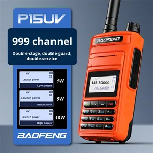 Radio bidirectionnelle multifréquence à haute puissance Baofeng BF P15UV, idéale pour les besoins de communication en conduite autonome, ODM - Product Image 4