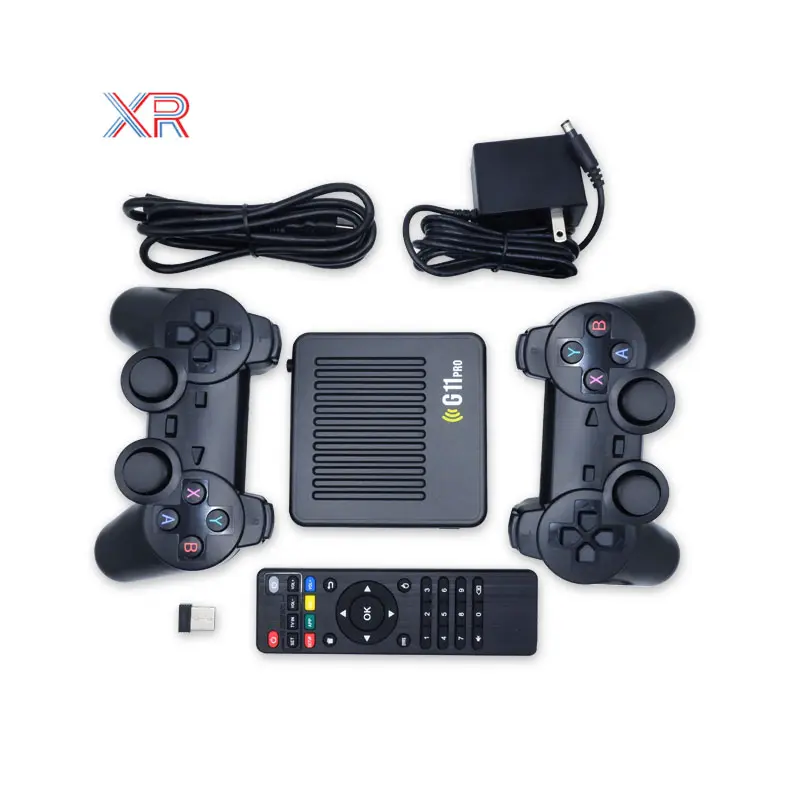 Grosir G11 Pro stik Video Game Gamebox 4K HD 3D Output TV Gaming ajaib konsol Video Game Android Super 20000 + kotak permainan