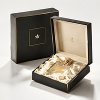 Boîte de présentation magnétique pliable de luxe personnalisée, grande taille, noir classique, papier rigide épais de 2 mm pour offrir en cadeau