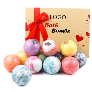 Bombas de Baño Veganas Naturales y Orgánicas de Lujo de Marca Privada, 12 Unidades de Colores, con Sorpresa Divertida para un Baño de Burbujas - Product Image 2