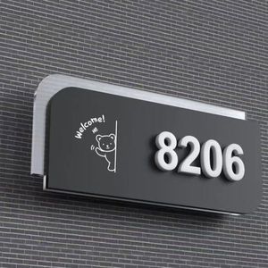 <span class=keywords><strong>Plaque</strong></span> de porte LED à économie d'énergie, <span class=keywords><strong>plaque</strong></span> d'<span class=keywords><strong>adresse</strong></span> lumineuse antirouille <span class=keywords><strong>pour</strong></span> extérieur, <span class=keywords><strong>maison</strong></span>, hôtel - Product Image 2