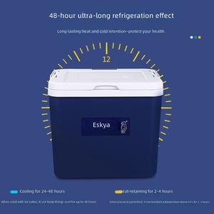 صندوق تبريد محمول معزول من ESKY للتخييم والنزهات الخارجية، سعة 6-65 لتر، معزول بالبولي يوريثين، لتوصيل الطعام والمأكولات البحرية، قابل للتركيب في السيارة - Product Image 3