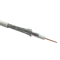 Câble coaxial KARENDA RG6 75 OHM 18AWG 1000FT en cuivre pur double blindage CE ROHS ISO qualité supérieure pour télévision satellite extérieure