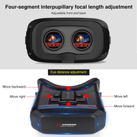 Réalité virtuelle pliable nouveau bf film bleu de réalité virtuelle 3d vr box 3d lunettes pour téléphone portable