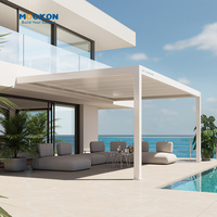 Solution tout-en-un : pergola à lames orientables en aluminium avec application Tuya et lames imperméables à double couche pour patio