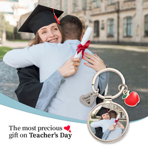 Enseignants personnalisés porte-clés émail pommes journée des enseignants éducateur tuteur enseignant appréciation cadeaux porte-clés porte-clés - Product Image 5