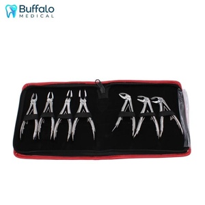 ชุดคีมถอนฟันสแตนเลสสำหรับผู้ใหญ่/เด็ก 10 ชิ้น เครื่องมือคลาส 1 พร้อมด้ามจับแบบมีลาย คุณภาพสูง - Product Image 4