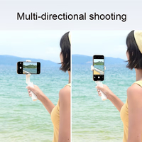 Mini bâton de selfie pliable portable avec trépied et design extensible, télécommande sans fil détachable pour iPhone et Android