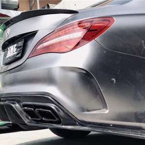 Pièces de carrosserie automobile : Ailerons, séparateurs et lames de pare-chocs arrière en carbone pour Mercedes Benz W117 C117 CLA - Product Image 6