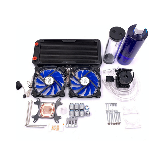 RDS Electronics- CPU GPU Water Block Cooling kit DIY Water Cooling Unit Radiator with fan water Pump