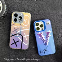 Étui de protection antichoc multicolore tendance pour iPhone 12/13/14/15/16, accessoire de téléphone portable personnalisé