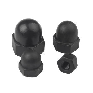 M5 M6 M8 PA66 Plástico Nylon Negro Blanco Color Hexágono Hexagonal Cúpula Tuerca <span class=keywords><strong>Acron</strong></span> Tuerca DIN1587 - Product Image 3