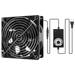 12038 120mm violent adjustable speed ip67 IP68 waterproof exhaust cooling fan with AC speed switch