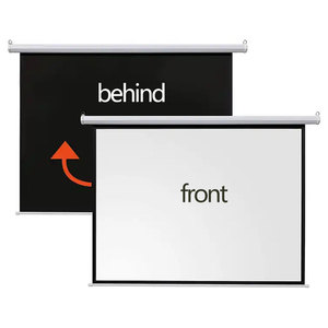 高品质<span class=keywords><strong>100</strong></span>英寸120英寸150英寸电动投影屏高清投影屏 - Product Image 5