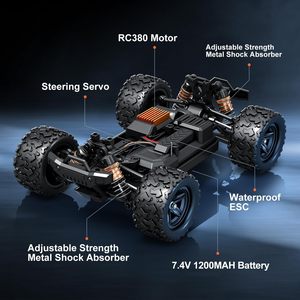 AoyingTech <span class=keywords><strong>Camion</strong></span> RC Crawler 4x4 à l'échelle 1:18, 40+ km/h, étanche, télécommandé, tout-terrain, pour adultes, hobby - Product Image 6