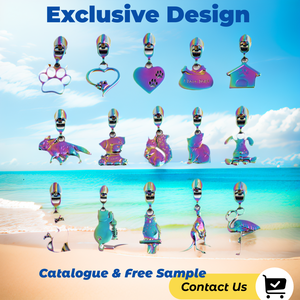 DIY 맞춤형 5번 아연 합금 지퍼 헤드 지퍼 잠금 헤드 풀러 로고 양각 캐슬 마우스 헤드 금속 지퍼 손잡이 (여행 가방용) - Product Image 6