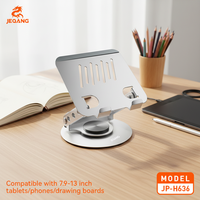 Support de tablette rotatif et réglable JEQANG JP-H636 en alliage d'aluminium pour tablettes et iPad de 7,9 à 13 pouces