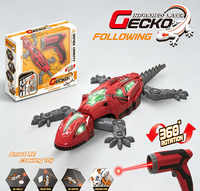 Jouet de lézard robotique interactif à détection infrarouge, suivi laser, gecko électronique avec lumières LED pour enfants, cadeau farfelu