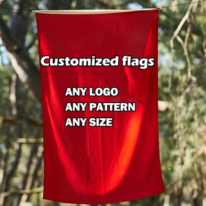 Khuyến mại giá rẻ trống <span class=keywords><strong>Polyester</strong></span> cờ tùy chỉnh in ấn logo của bạn, hai mặt in ấn cho công ty khuyến mãi - Product Image 4