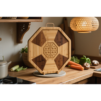 Assiette à fruits ronde en bambou 20/24 cm, plusieurs choix, plateau à sauce en bambou, petite assiette créative en bambou