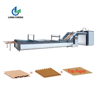 Machine de laminage de carton ondulé 3/5 couches à servo-moteur automatique haute vitesse, économique et efficace, avec moteur à économie d'énergie