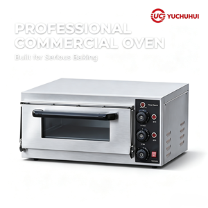 Forno Elettrico per <span class=keywords><strong>Pizza</strong></span> a Singolo Ripiano in Acciaio Inox 304 ad Alta Efficienza |   Lastra di Pietra |   400°C |   Ristorante Commerciale di <span class=keywords><strong>Pizza</strong></span> - Product Image 1