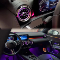 Kit de luces ambientales LED dinámicas y coloridas para el interior del coche, actualización de luces ambientales AMG para Mercedes-Benz Clase A W177 2018-2024