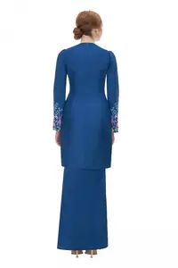 เสื้อผ้ามุสลิมแบบดั้งเดิมที่ทันสมัย Abaya Baju Kurung Kebaya ในชีฟองส่งตรงจากมาเลเซีย