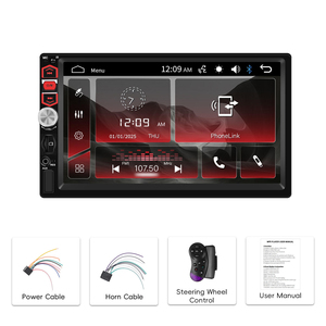 Podofo 2Din 7 Inch Universal Car Radio MP5 Multimedia <b>Player</b> Auto Radio Car Stereo Headunit With BT Remote Control Car Mp5 Dvd - Product Image 5