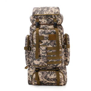 Wholesale Custom Oxford 900d Fashion Polyester Lining Outdoor Hiking Tactical Backpack 80L Waterproof Molle <strong>Camo</strong> <strong>Rucksack</strong> - Product Image 1