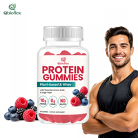 Qbioflex Offre Spéciale Gommes Protéinées au Whey Sans Sucre Gain de Masse Supplément Protéiné Saveur Baies Mixtes