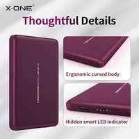 X-ONE Power Bank Magnetik Nirkabel Ultra Tipis Kapasitas Tinggi Tipe-C 5000mAH Razor Magcharge 2 15W Pengisian Cepat Promosi