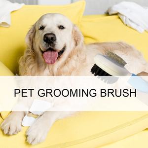 Brosse démêlante double face à poils rigides pour <span class=keywords><strong>chat</strong></span> et chien, peigne pour animaux de compagnie pour la perte de poils et le bain, vente en gros - Product Image 6