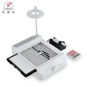 KaiManRui Top selling 4 in 1 Nail Table Dust Collector Nail Drill Machine Professional Nail Vacuum Cleaner Dust Collector