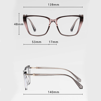 TYSD-LS250 Gafas de Sol Cat Eye TR+Metal Populares en Stock, Monturas Ópticas para Mujer, Aptas para Todo Tipo de Rostro, con Inserto