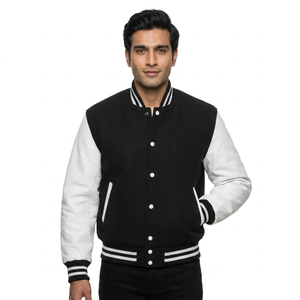 Bulk Plain Wool Baseball <b>Man</b> <b>Jackets</b> Custom Embroidered <b>Letter</b> Private Label Wholesale Blank Varsity <b>Jacket</b> for <b>Man</b> - Product Image 1