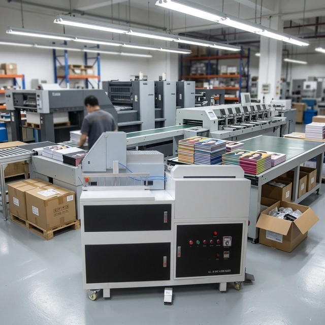 12-Inch HY Photo Book Making Machine for Weddings/Exercises New Semi-Automatic Post-Press Equipment 3000W 220V 12-Function