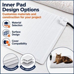 Almohadilla Térmica Recargable Personalizada para Mascotas con Logotipo Personalizado OEM ODM, Cama Térmica para Mascotas con Control de Temperatura y Batería Recargable - Product Image 5