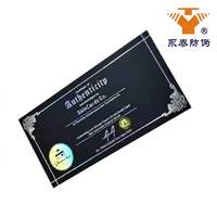 Papel Negro para Tarjetas de Presentación, Material de Lujo de Alta Calidad, Certificado con Grabado en Relieve, Impresión en Lámina Dorada, Certificado Auténtico
