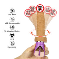 Dildos para Mujeres, Juguete Sexual Realista Enorme, Dildo Eléctrico de Silicona Suave para Mujeres con Rotación, Calentamiento y Vibración
