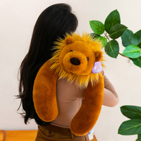 Coussin en peluche lesté à long bras de 50/60 cm |   Raton-laveur Koala Ours Paresseux Dinosaure |   Cadeau en peluche en gros