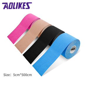 Aolikes-Ruban <span class=keywords><strong>de</strong></span> <span class=keywords><strong>kinésiologie</strong></span> prédécoupé, adhésif médical unisexe, étanche, sport musculaire, 5cm * 5m, #3520 - Product Image 4