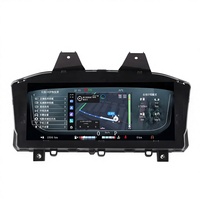 Yuefu Tableau de bord numérique LCD pour voiture de 12,3 pouces, compteur de vitesse, cockpit virtuel, panneau d'instruments noir, Land Rover Range Rover