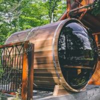 Sistem Mini Sauna seks basah Modern, penjualan laris ruang uap dalam ruangan terapi sudut Stainless Steel ruang terapi mandi basah