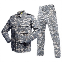 Pantalon cargo tactique unisexe camouflage noir respirant en tissu ripstop, uniforme tactique BDU, vente en gros
